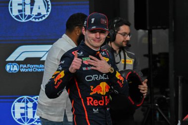 SuudiGP GP GP F1 2025 19 Nisan 2025 Jeddah, Suudi Arabistan - Red Bull için Formula 1 Max Verstappen sürücüsü