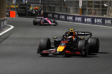 SuudiGP GP GP F1 2025 19 Nisan 2025 Jeddah, Suudi Arabistan - Red Bull için Formula 1 Yuki Tsunoda sürücüsü