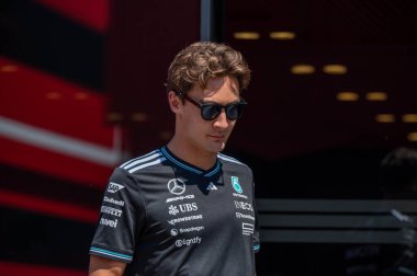 ImolaGP GP GP F1 2025, 16 Mayıs 2025, Imola, Emilia Romagna - Mercedes için Formula 1 George Russell sürücüsü