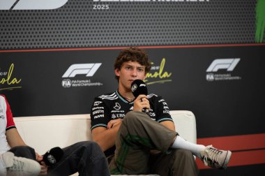 ImolaGP GP GP F1 2025, 16 Mayıs 2025, Imola, Emilia Romagna - Mercedes için Formula 1 Kimi Antonelli sürücüsü