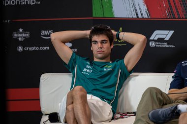 ImolaGP GP GP F1 2025, 16 Mayıs 2025, Imola, Emilia Romagna - Aston Martin için Formula 1 Lance Stroll sürücüsü