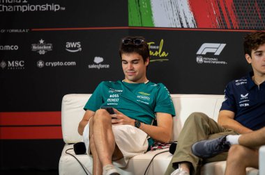 ImolaGP GP GP F1 2025, 16 Mayıs 2025, Imola, Emilia Romagna - Aston Martin için Formula 1 Lance Stroll sürücüsü