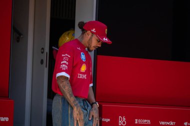 ImolaGP GP GP F1 2025, 16 Mayıs 2025, Imola, Emilia Romagna - Ferrari Formula 1 Lewis Hamilton sürücüsü