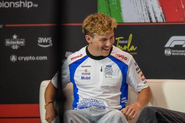 ImolaGP GP GP F1 2025, 16 Mayıs 2025, Imola, Emilia Romagna - Formula 1 Liam Lawson Yarış Bulls sürücüsü