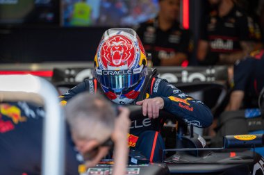ImolaGP GP GP F1 2025, 16 Mayıs 2025, Imola, Emilia Romagna - Red Bull için Formula 1 Max Verstappen sürücüsü
