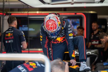 ImolaGP GP GP F1 2025, 16 Mayıs 2025, Imola, Emilia Romagna - Red Bull için Formula 1 Max Verstappen sürücüsü