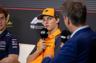 ImolaGP GP GP F1 2025, 16 Mayıs 2025, Imola, Emilia Romagna - McLaren için Formula 1 Oscar Piastri sürücüsü