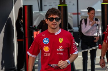 ImolaGP GP GP F1 2025, 16 Mayıs 2025, Imola, Emilia Romagna - Ferrari Formula 1 Charles Leclerc sürücüsü