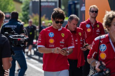 ImolaGP GP GP F1 2025, 16 Mayıs 2025, Imola, Emilia Romagna - Ferrari Formula 1 Charles Leclerc sürücüsü