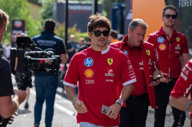 ImolaGP GP GP F1 2025, 16 Mayıs 2025, Imola, Emilia Romagna - Ferrari Formula 1 Charles Leclerc sürücüsü