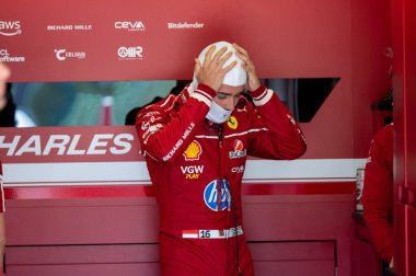 ImolaGP GP GP F1 2025, 16 Mayıs 2025, Imola, Emilia Romagna - Ferrari Formula 1 Charles Leclerc sürücüsü