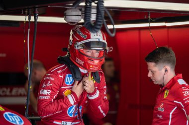 ImolaGP GP GP F1 2025, 16 Mayıs 2025, Imola, Emilia Romagna - Ferrari Formula 1 Charles Leclerc sürücüsü