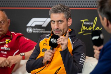 ImolaGP GP GP F1 2025, 16 Mayıs 2025, Imola, Emilia Romagna - Formula 1 Andrea Stella McLaren