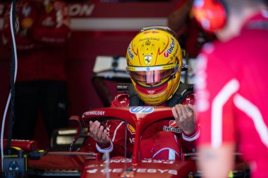 ImolaGP GP GP F1 2025, 16 Mayıs 2025, Imola, Emilia Romagna - Ferrari Formula 1 Lewis Hamilton sürücüsü