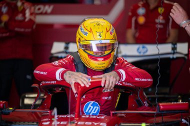 ImolaGP GP GP F1 2025, 16 Mayıs 2025, Imola, Emilia Romagna - Ferrari Formula 1 Lewis Hamilton sürücüsü