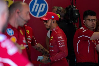 ImolaGP GP GP F1 2025, 16 Mayıs 2025, Imola, Emilia Romagna - Ferrari Formula 1 Lewis Hamilton sürücüsü