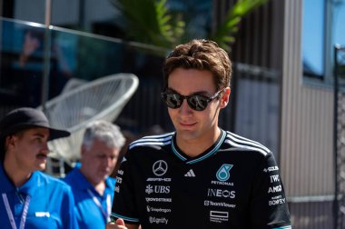 ImolaGP GP GP F1 2025, 16 Mayıs 2025, Imola, Emilia Romagna - Mercedes için Formula 1 George Russell sürücüsü