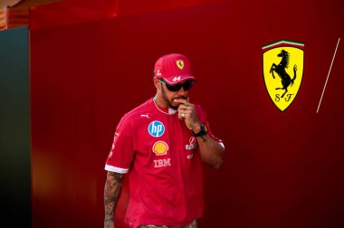 ImolaGP GP GP F1 2025, 16 Mayıs 2025, Imola, Emilia Romagna - Ferrari Formula 1 Lewis Hamilton sürücüsü