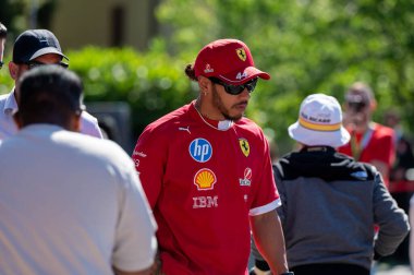 ImolaGP GP GP F1 2025, 16 Mayıs 2025, Imola, Emilia Romagna - Ferrari Formula 1 Lewis Hamilton sürücüsü