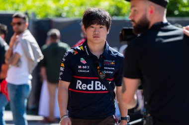 ImolaGP GP GP F1 2025, 16 Mayıs 2025, Imola, Emilia Romagna - Red Bull için Formula 1 Yuki Tsunoda sürücüsü