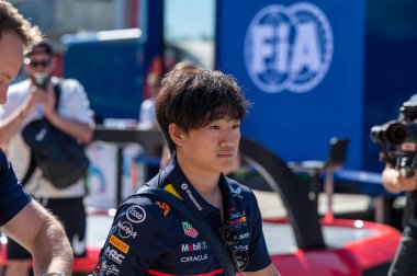 ImolaGP GP GP F1 2025, 16 Mayıs 2025, Imola, Emilia Romagna - Red Bull için Formula 1 Yuki Tsunoda sürücüsü