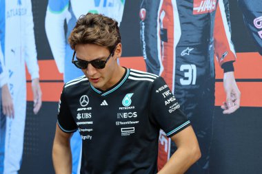 MonacoGP GP GP F1 2025, 25 Mayıs 2025, Monte Carlo, Monaco - Mercedes için Formula 1 George Russell sürücüsü