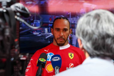 MonacoGP GP GP F1 2025, 25 Mayıs 2025, Monte Carlo, Monaco - Formula 1 Lewis Hamilton Ferrari sürücüsü
