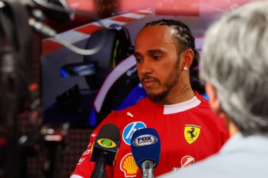 MonacoGP GP GP F1 2025, 25 Mayıs 2025, Monte Carlo, Monaco - Formula 1 Lewis Hamilton Ferrari sürücüsü