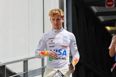 MonacoGP GP GP F1 2025, 25 Mayıs 2025, Monte Carlo, Monaco - Formula 1 Liam Lawson Yarış Bulls sürücüsü