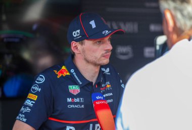MonacoGP GP GP F1 2025, 25 Mayıs 2025, Monte Carlo, Monaco - Red Bull için Formula 1 Max Verstappen sürücüsü