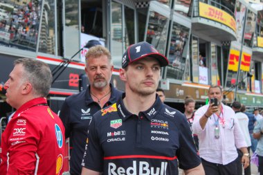 MonacoGP GP GP F1 2025, 25 Mayıs 2025, Monte Carlo, Monaco - Red Bull için Formula 1 Max Verstappen sürücüsü