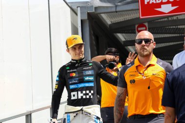 MonacoGP GP GP F1 2025, 25 Mayıs 2025, Monte Carlo, Monaco - McLaren Formula 1 Oscar Piastri sürücüsü