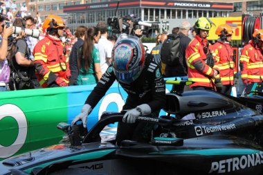 MonacoGP GP GP F1 2025, 25 Mayıs 2025, Monte Carlo, Monaco - Mercedes için Formula 1 Kimi Antonelli sürücüsü