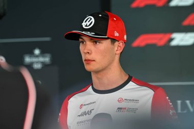 SpanishGP GP GP F1 2025, Haziran 12025, Barcellona, İspanya - Haas için Formula 1 Oliver Bearman sürücüsü