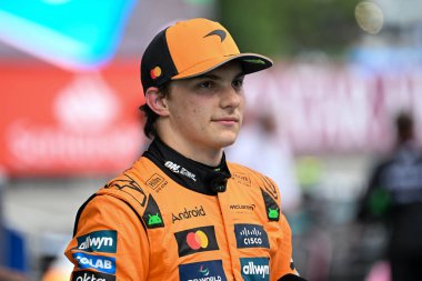 SpanishGP GP GP GP F1 2025, Haziran 12025, Barcellona, İspanya - McLaren Formula 1 Oscar Piastri sürücüsü