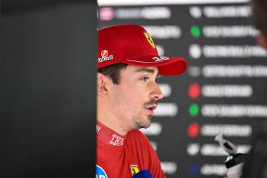 SpanishGP GP GP F1 2025, Haziran 12025, Barcellona, İspanya - Ferrari Formula 1 Charles Leclerc sürücüsü