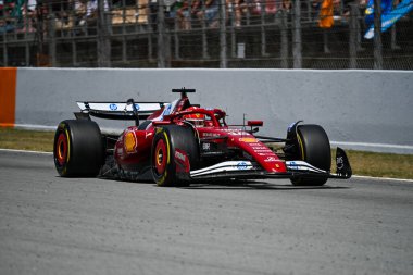 SpanishGP GP GP F1 2025, Haziran 12025, Barcellona, İspanya - Ferrari Formula 1 Charles Leclerc sürücüsü