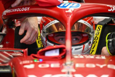 SpanishGP GP GP F1 2025, Haziran 12025, Barcellona, İspanya - Ferrari Formula 1 Charles Leclerc sürücüsü