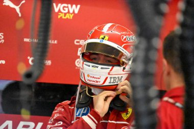 SpanishGP GP GP F1 2025, Haziran 12025, Barcellona, İspanya - Ferrari Formula 1 Charles Leclerc sürücüsü