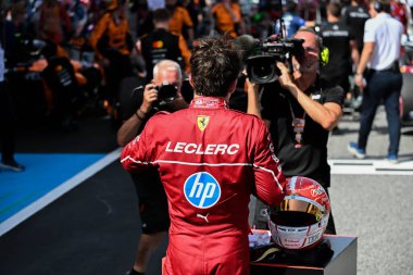 SpanishGP GP GP F1 2025, Haziran 12025, Barcellona, İspanya - Ferrari Formula 1 Charles Leclerc sürücüsü