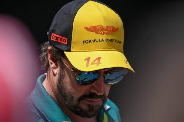 SpanishGP GP GP F1 2025, Haziran 12025, Barcellona, İspanya - Aston Martin 'in Formula 1 Fernando Alonso sürücüsü