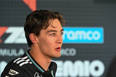 SpanishGP GP GP F1 2025, Haziran 12025, Barcellona, İspanya - Mercedes sürücüsü George Russell Formula 1