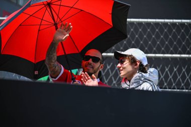 SpanishGP GP GP F1 2025, Haziran 12025, Barcellona, İspanya - Formula 1 Lewis Hamilton Ferrari sürücüsü