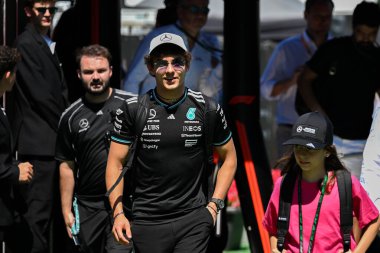 SpanishGP GP GP GP F1 2025, Haziran 12025, Barcellona, İspanya - Mercedes için Formula 1 Kimi Antonelli sürücüsü