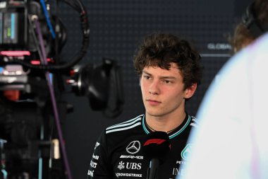SpanishGP GP GP GP F1 2025, Haziran 12025, Barcellona, İspanya - Mercedes için Formula 1 Kimi Antonelli sürücüsü