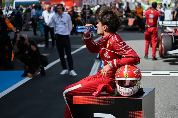 SpanishGP GP GP F1 2025, Haziran 12025, Barcellona, İspanya - Ferrari Formula 1 Charles Leclerc sürücüsü