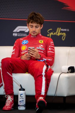 Avusturya GP GP GP F1 2025, 30 Haziran 2025, Spielberg, Avusturya - Ferrari Formula 1 Charles Leclerc sürücüsü
