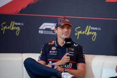 Avusturya GP GP GP F1 2025, 30 Haziran 2025, Spielberg, Avusturya - Formula 1 Red Bull için Max Verstappen sürücüsü