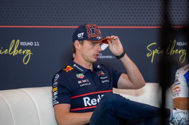Avusturya GP GP GP F1 2025, 30 Haziran 2025, Spielberg, Avusturya - Formula 1 Red Bull için Max Verstappen sürücüsü