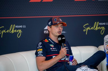 Avusturya GP GP GP F1 2025, 30 Haziran 2025, Spielberg, Avusturya - Formula 1 Red Bull için Max Verstappen sürücüsü